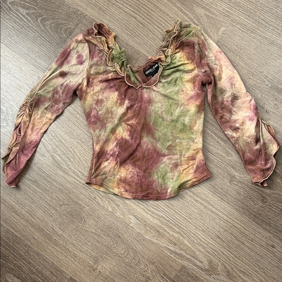 Guess Multicolor Tie-Dye Blouse - Picture 2 of 3